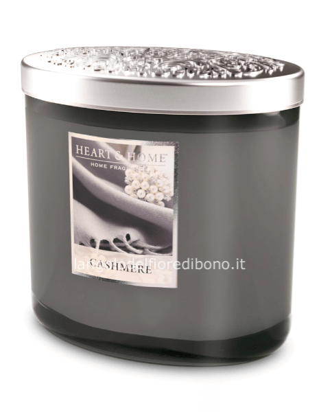 HEART & HOME CANDELA PROFUMATA A 2 STOPPINI 230 g. - CASHMERE