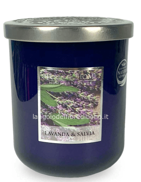 HEART & HOME CANDELA PROFUMATA 115G. LAVANDA & SALVIA