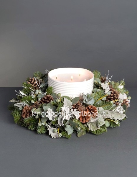 CORONA CENTRO TAVOLA NATALIZIO